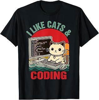 Coder Programmer Cat Lover Cat Dad I Like Cats Cod