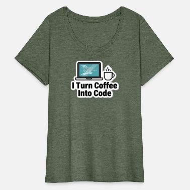 Coffee Fueled Code Master   Womens Plus Size T Shi