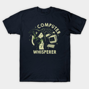 Computer Whisperer Funny Cat by Tobe Fonseca T Shi