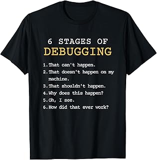 Debugging Stages Funny Coding Developer IT Program
