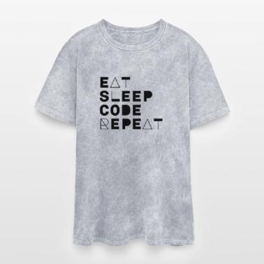 Geometric Code Life Eat Sleep Code Repeat   Minera