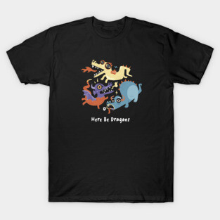 Here be Dragons   Programming T Shirt