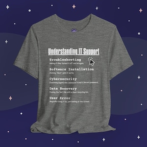 May include A heather grey t shirt with a white gr