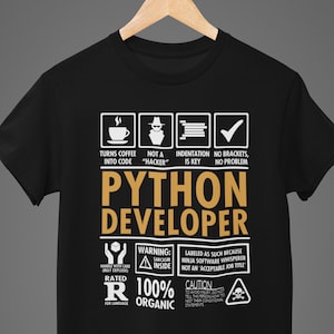 May include Black t shirt with a yellow graphic de