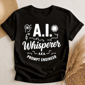 May include Black t shirt with white text that rea