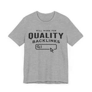 May include Gray t shirt with the text Will work f