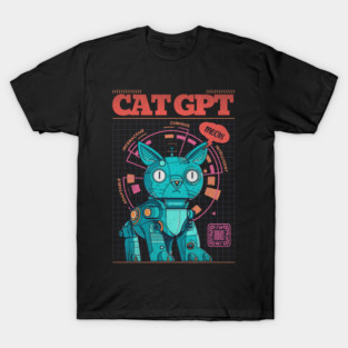 Cat GPT T Shirt
