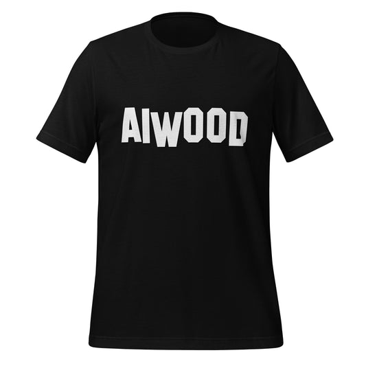 Image of the AI Hollywood Sign T Shirt unisex Blac