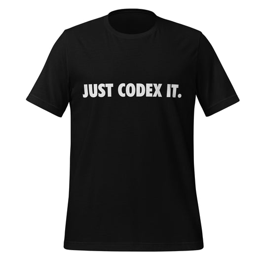 Image of the JUST CODEX IT T Shirt unisex Black M