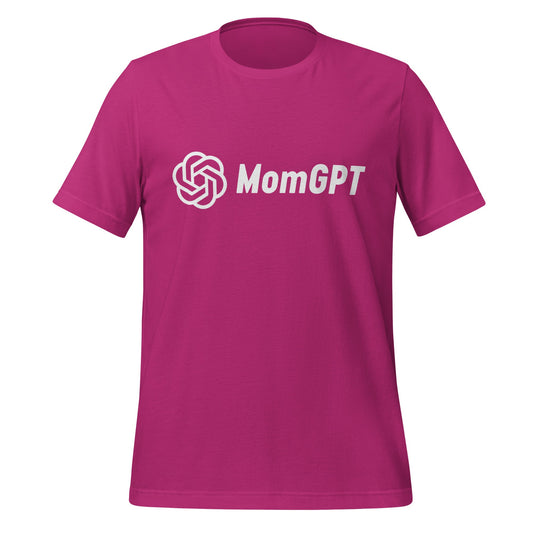 Image of the MomGPT T Shirt 6 unisex Berry M