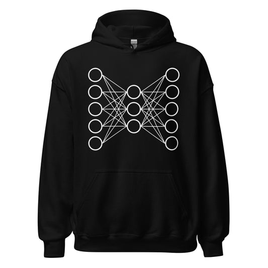 Image of the Neural Network Hoodie 9 unisex Black 