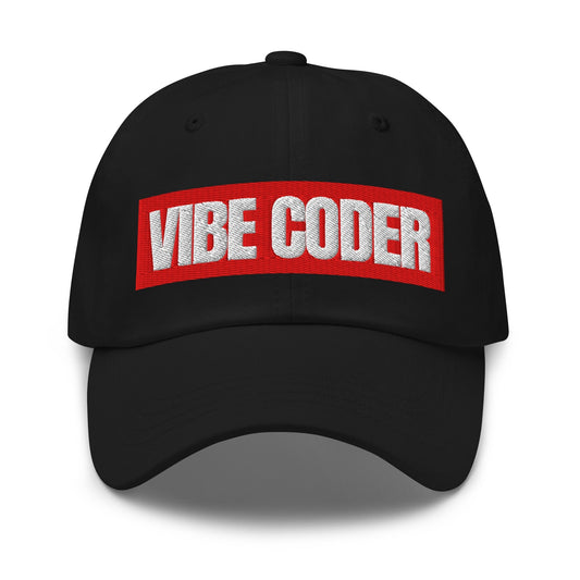 Image of the VIBE CODER Sign Cap Black