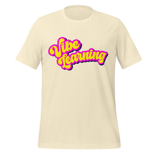 Product mockup photo of the Vibe Learning T Shirt 