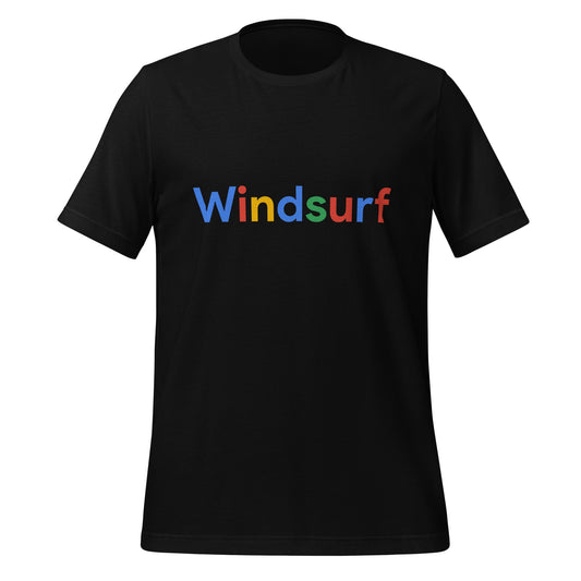 Product mockup photo of the Windsurf Search Logo T